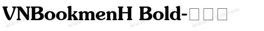 VNBookmenH Bold字体转换